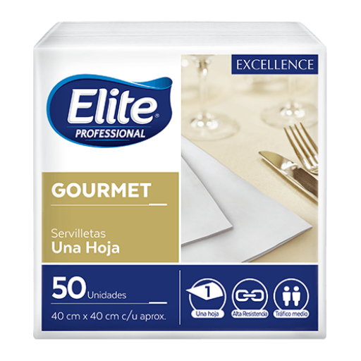 SERVILLETA GOURMET BLANCA
